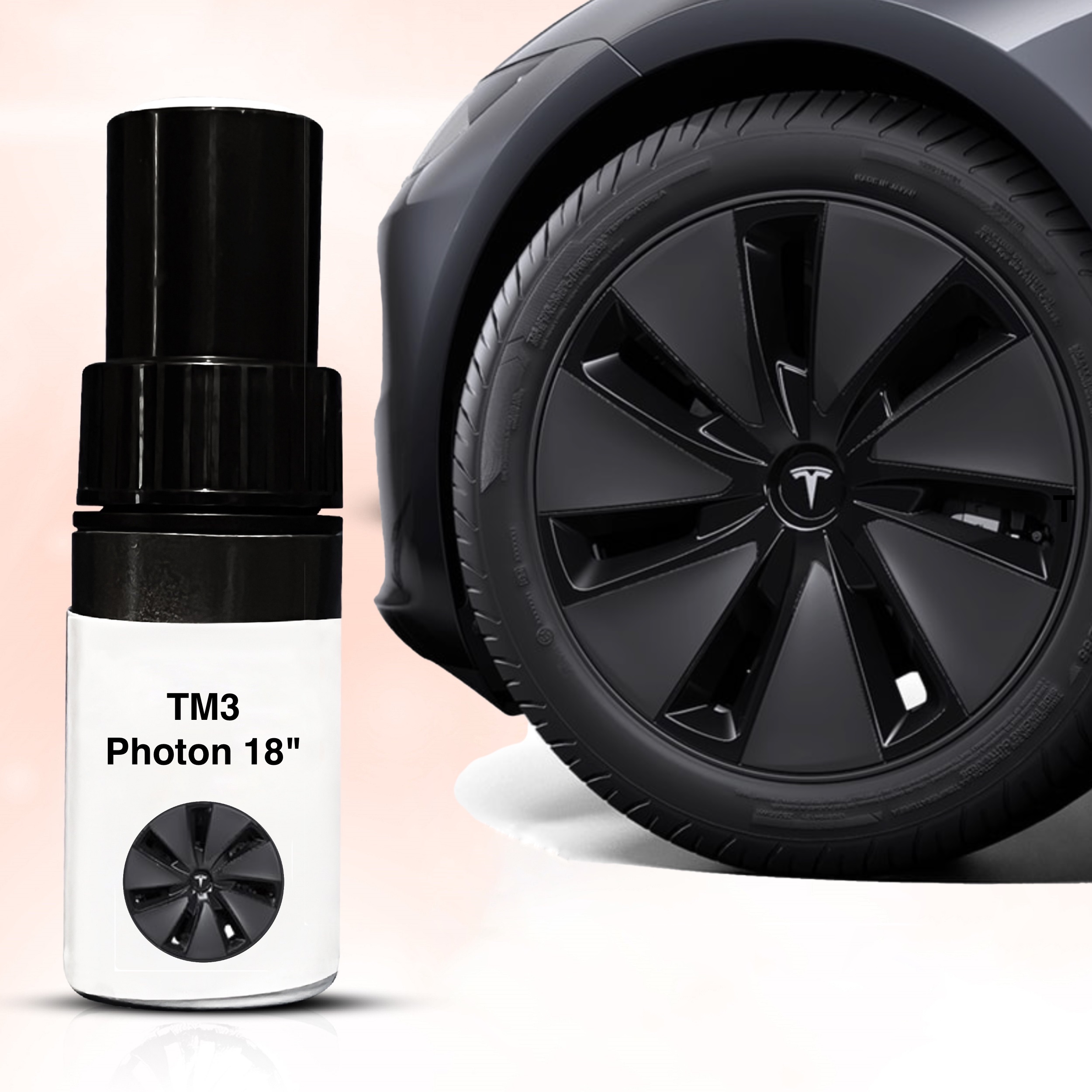Lackpinsel Reparatur Set für Tesla Model 3, 18 Zoll, Photon Felgen, Felgen Reparatur, Felgen Kratzer, Felgen Farbe Lackpinsel Reparatur Set für Tesla Model 3, 18 Zoll, Photon Felgen, Felgen Reparatur, Felgen Kratzer, Felgen Farbe