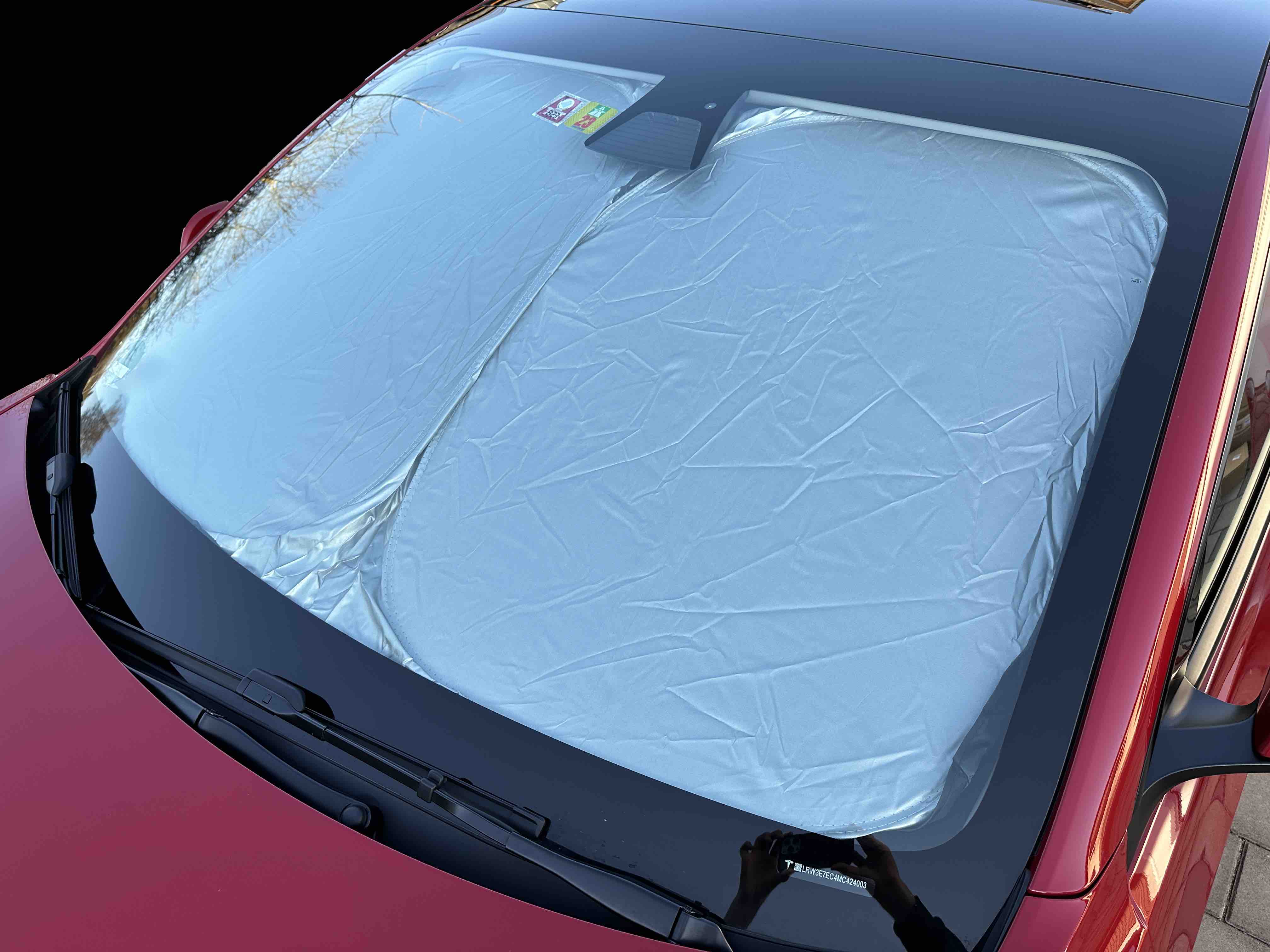 Protège-soleil pour pare-brise, Convient pour Tesla Model 3, Moins de chaleur, Intérieur plus frais