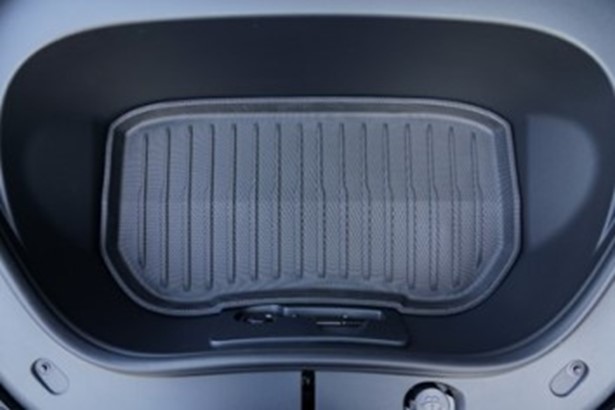 Vordere Allwetter Gummi Kofferraummatte für Tesla Model 3 Highland  Vordere Allwetter Gummi Kofferraummatte für Tesla Model 3 Highland