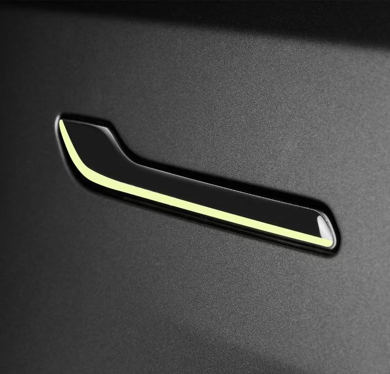 4x Türgriff-Aufkleber Set für alle Tesla Modelle: Leuchten im Dunkeln