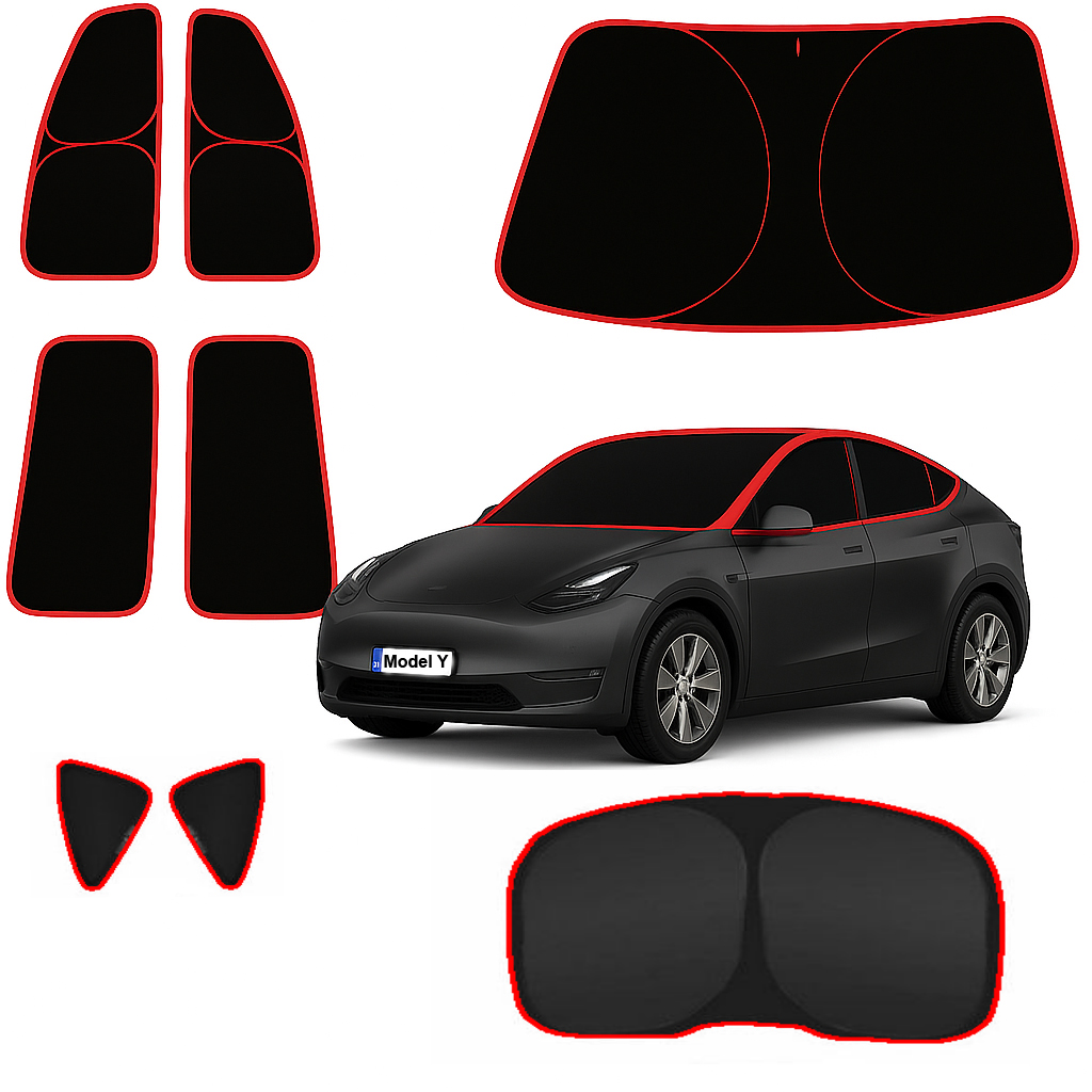 Blackout de janela definido para todas as janelas do Tesla Model Y