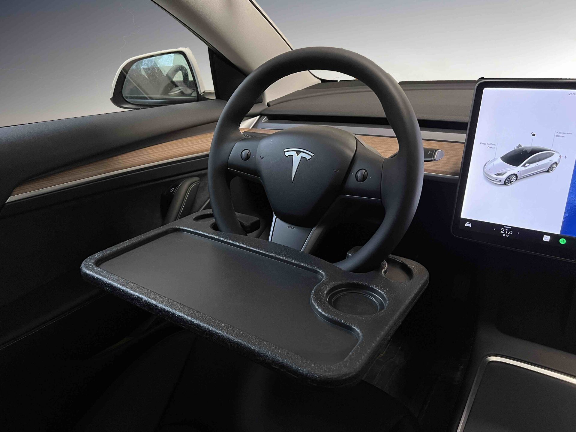 Laptop- und Pausentisch Lenkrad Tesla Model 3 und Y