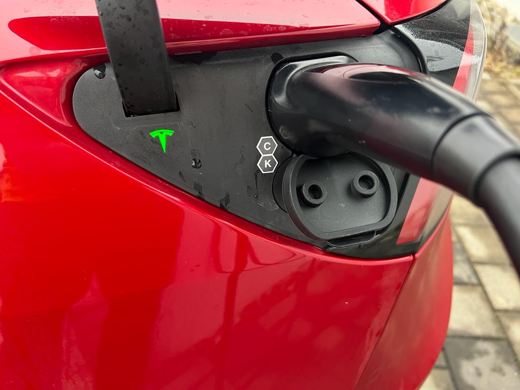 Charging port protective cap for the Tesla Model 3 & Model Y